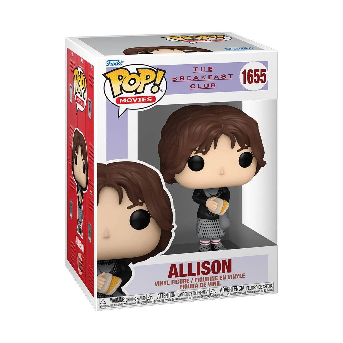 Funko POP! Movies The Breakfast Club 1655 Allison Vinyl Figure / Figurine En Vinyle Figura De Vinil Advertencia: Peligro de afxila Danger d'etouffement Advertisement: Peligro de afxila Warning: Choking Hazard Petites pièces, ne conviennent pas aux moins de 36 mois. Small parts, not suitable for children under 36 months.