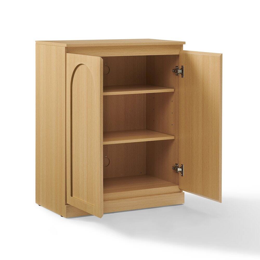 Left. Crosley Furniture - Marco Kitchen Storage Cabinet - Ash.