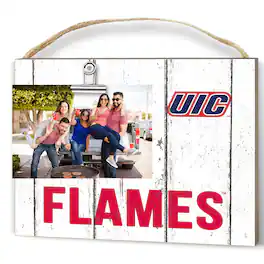 Jardine - UIC Flames 8" x 10" Weathered Clip It Frame - White