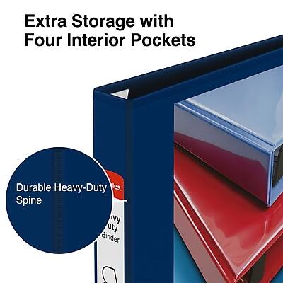 Extra Storage with Four Interior Pockets

Durable Heavy-Duty Spine

Yes
Heavy-Duty Binder