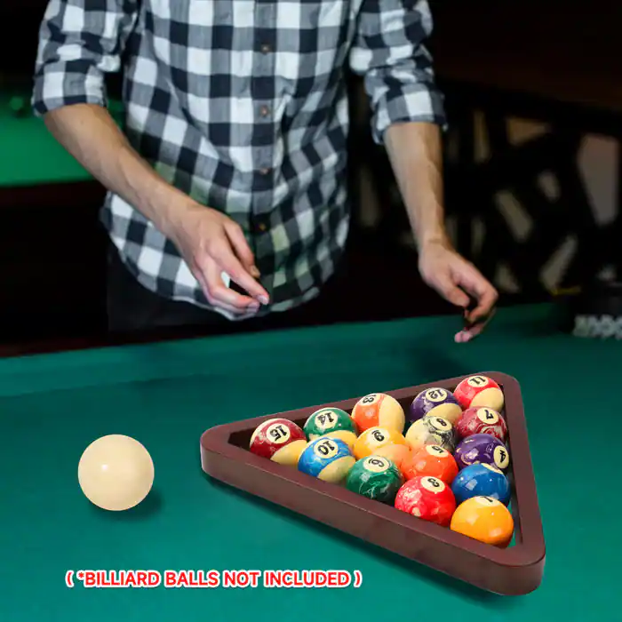 GSE Games & Sports Expert Deluxe Solid Wood 8 Ball Triangle Ball Rack ...