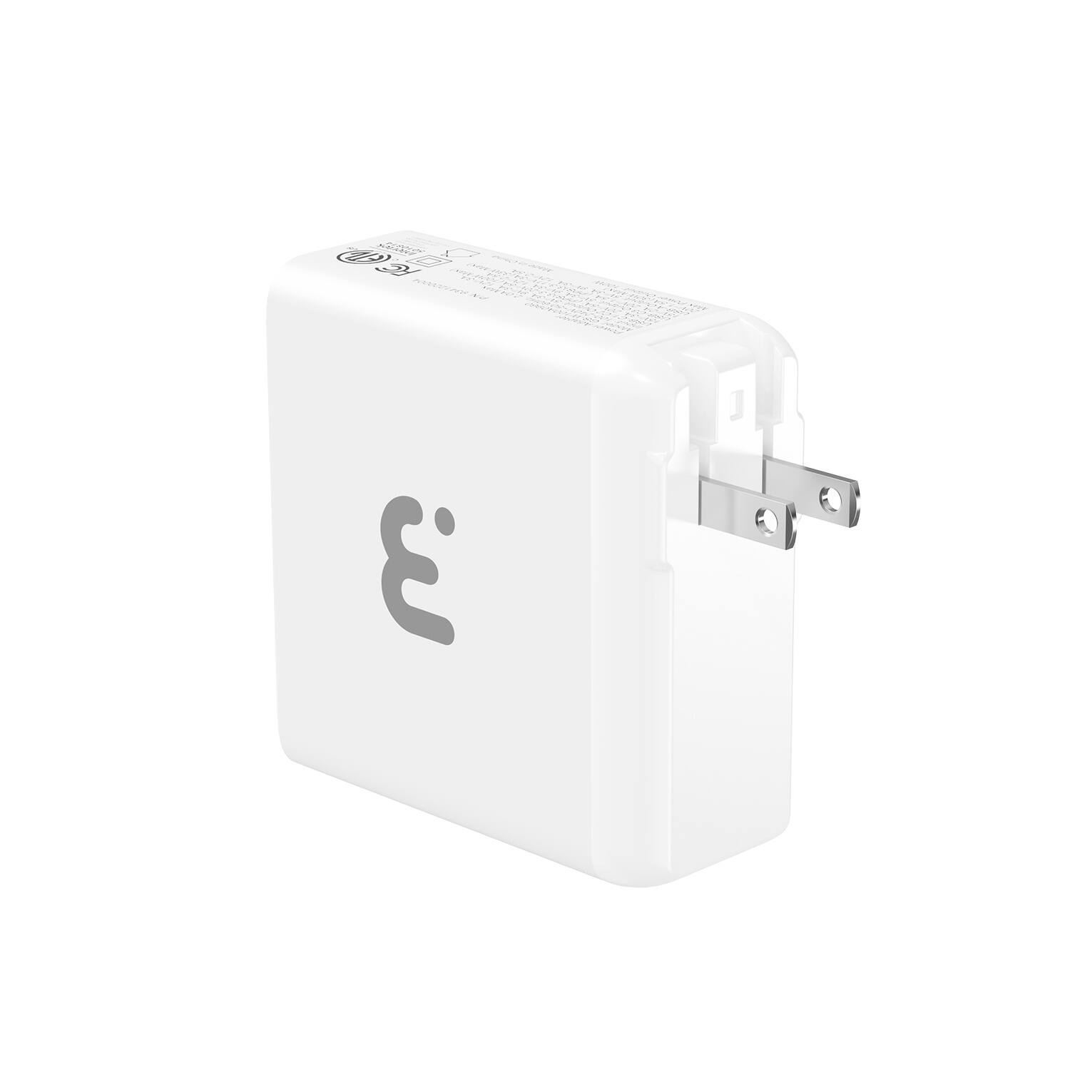 Back. Mybat Pro - MyBat Pro 100W GaN 4-Port Foldable Wall Charger (ETL Certified) - White - White.