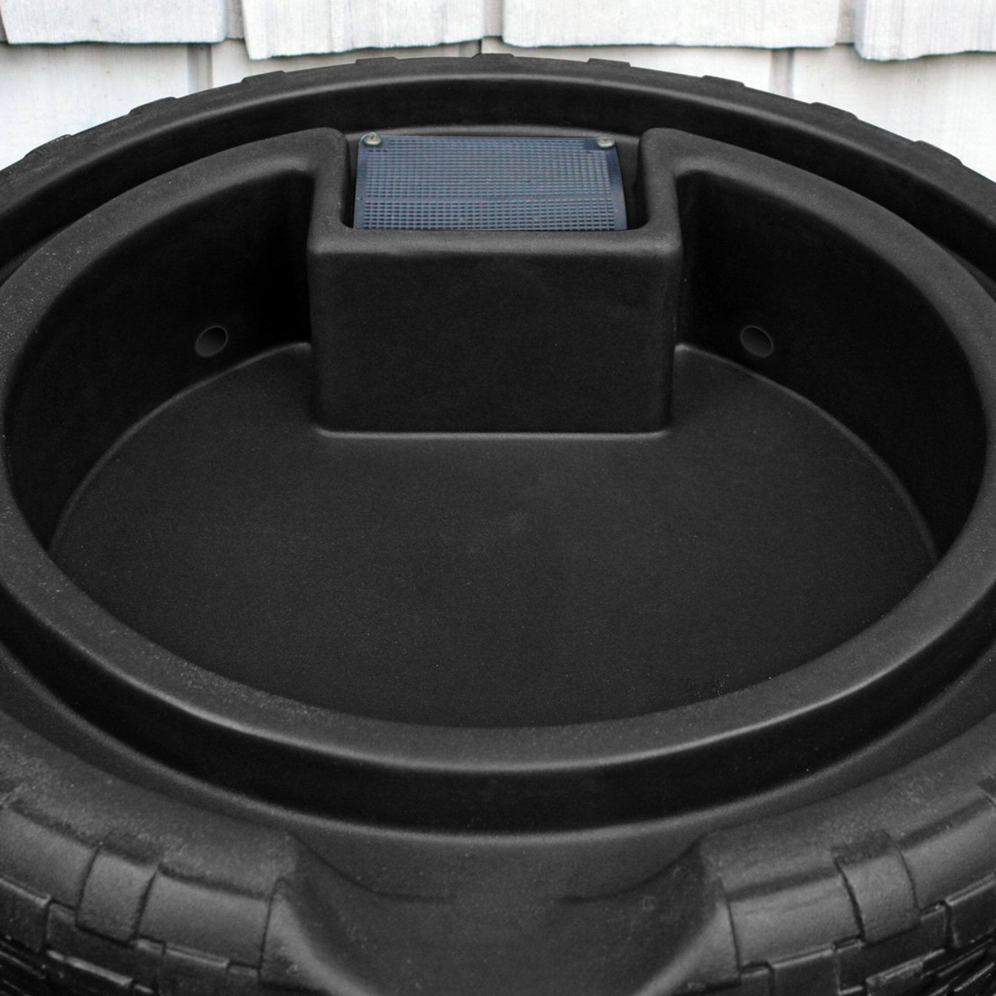 Alt View 3. Good Ideas - Good Ideas Impressions 50 Gal Nantucket Rain Barrel Planter, Black (3 Pack).