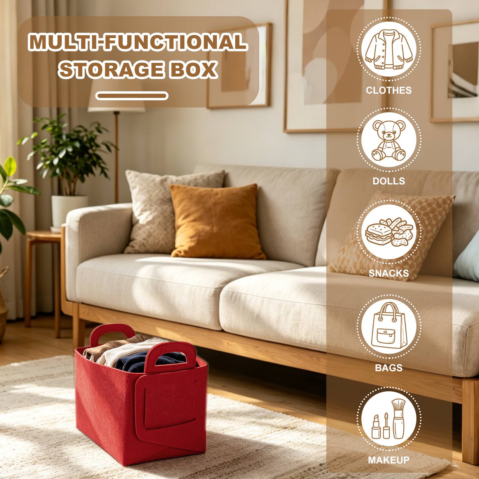 MULTI-FUNCTIONAL STORAGE BOX - CLOTHES, DOLLS, SNACKS, BAGS, MAKEUP