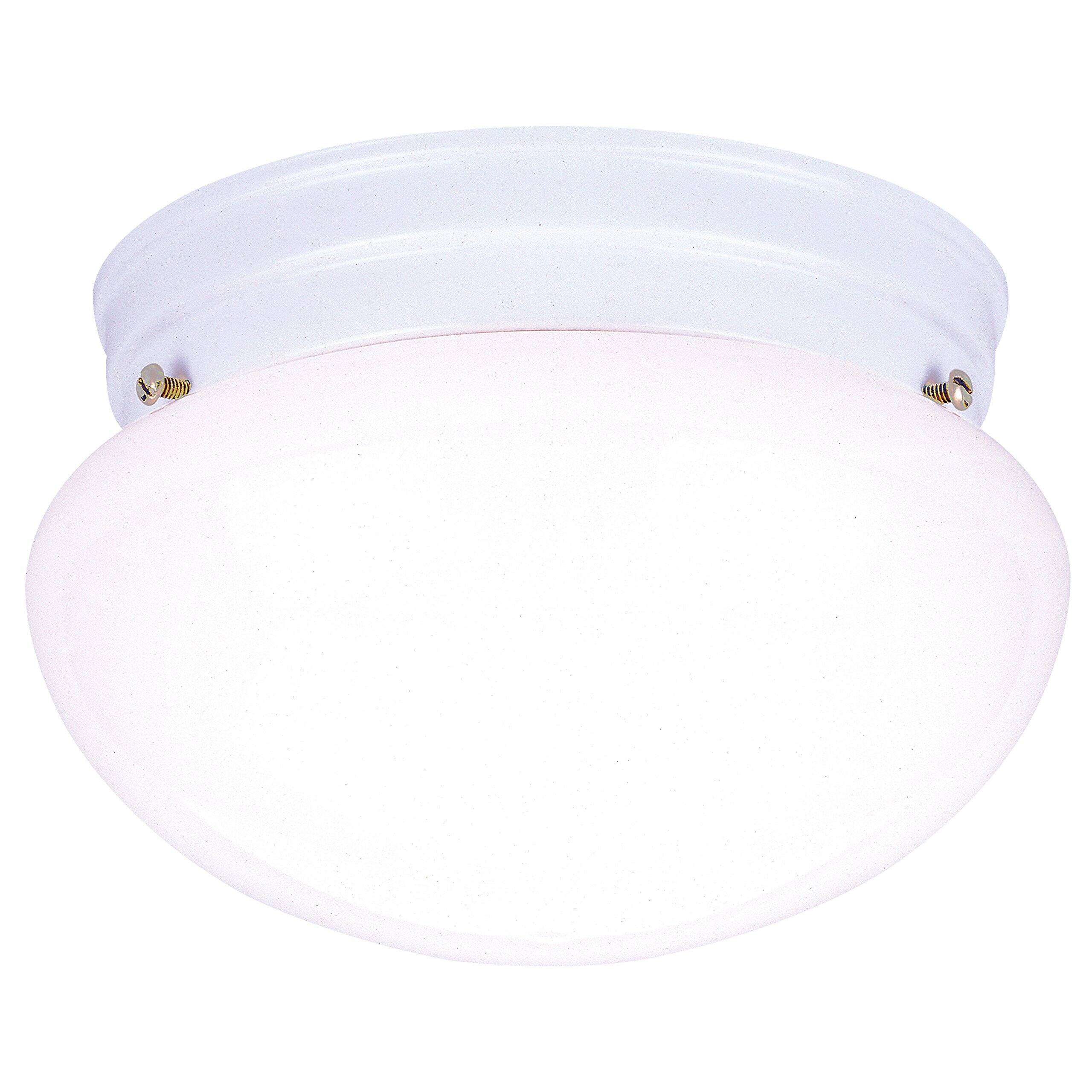 Front. Amber Sporting Goods - WESTINGHOUSE Lighting 66699 Ceiling Fixture, 7-1/2-Inch, White.