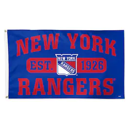 WinCraft - New York Rangers 3' x 5' Single-Sided Franchise Establishment Deluxe Flag - Multicolor