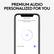 Premium Audio Personalized for You: You're all set! Your personalized EQ is ready. Let's compare it to the default preset. Personalized EQ.