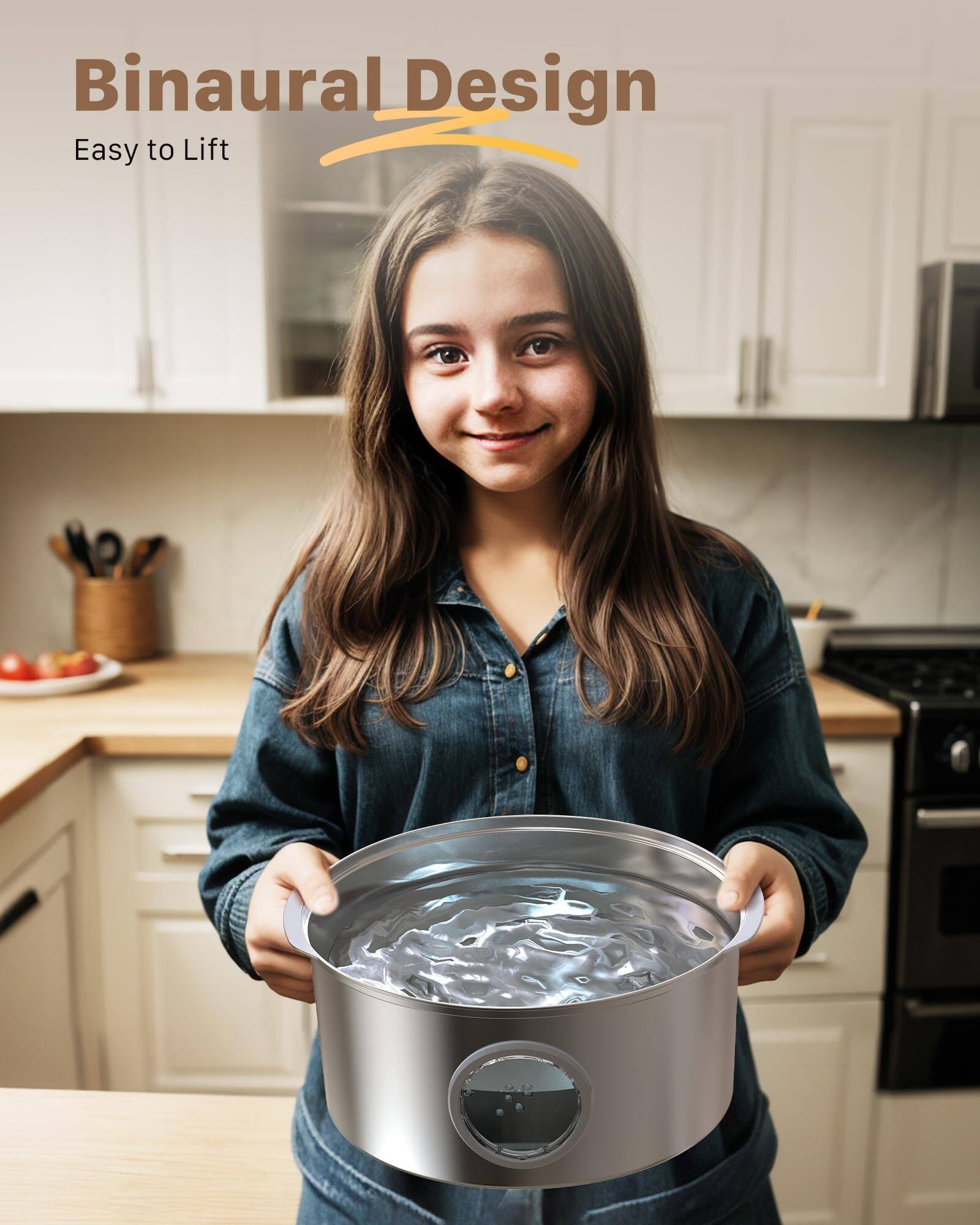 Binaural Design  
Easy to Lift