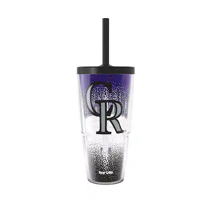 Front. Tervis - Colorado Rockies Defend 24oz. Classic Tumbler With Straw Lid - Multicolor.