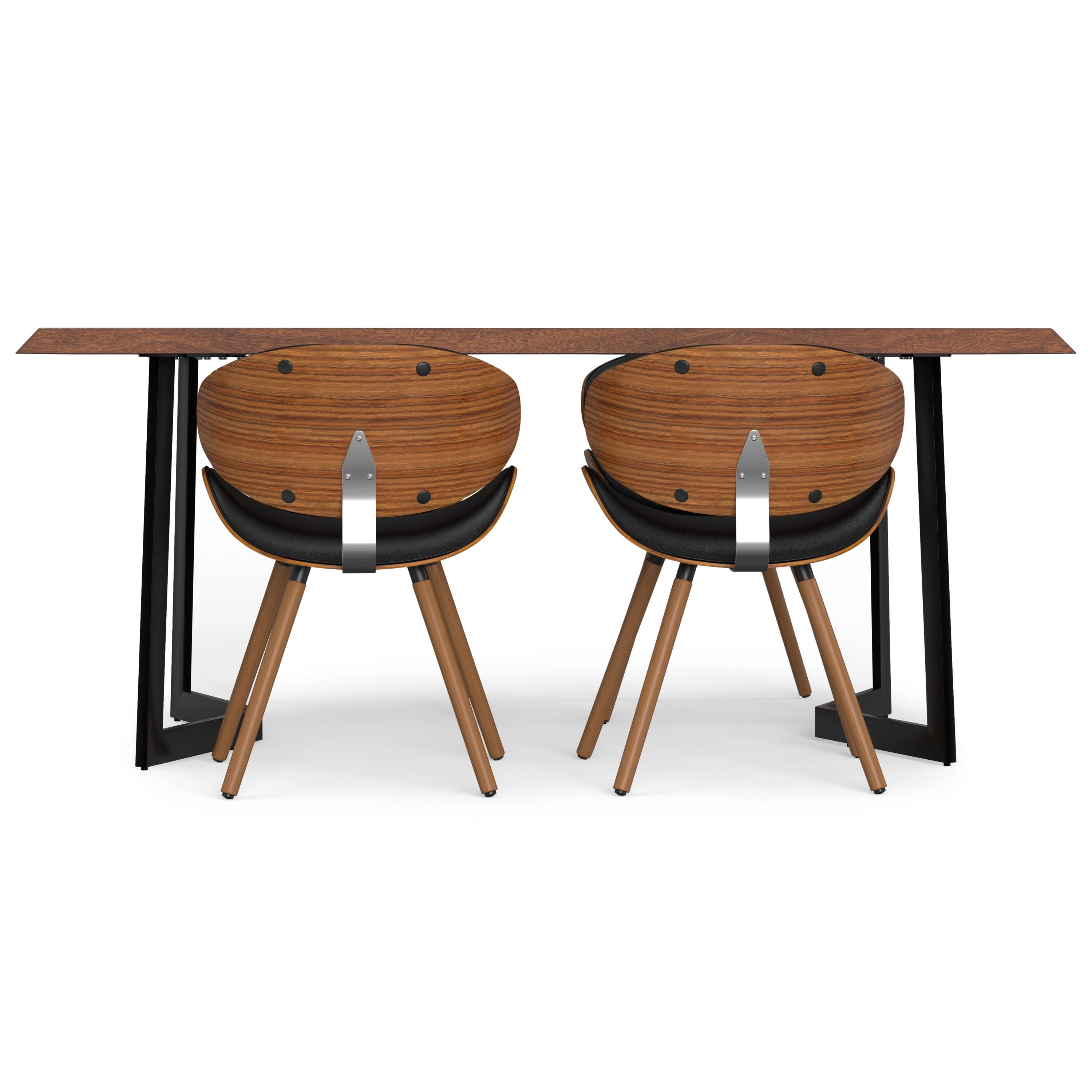 Left. Simpli Home - Marana / Watkins 5-Piece Dining Set - Black.