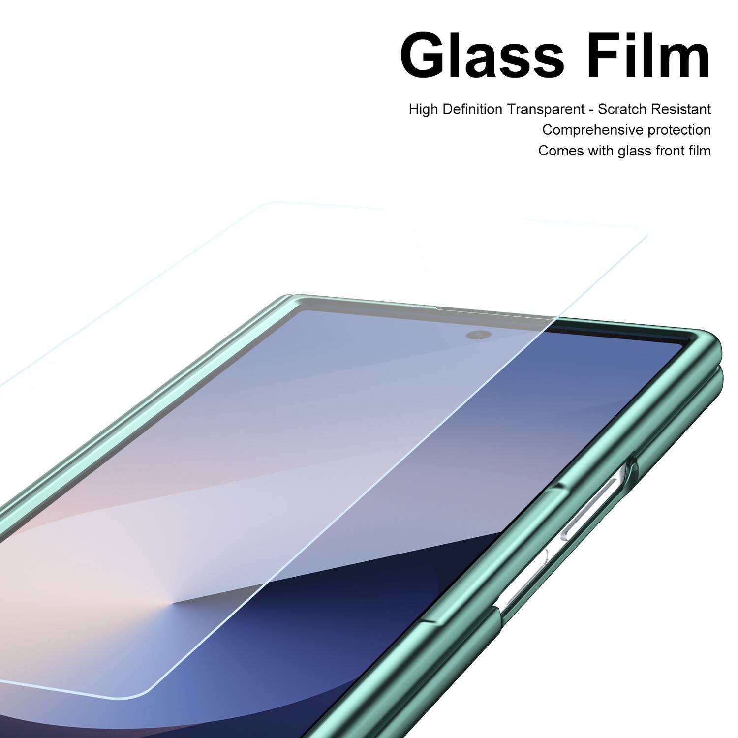 Glass Film High Definition Transparent - Scratch Resistant Comprehensive protection Comes with glass front film