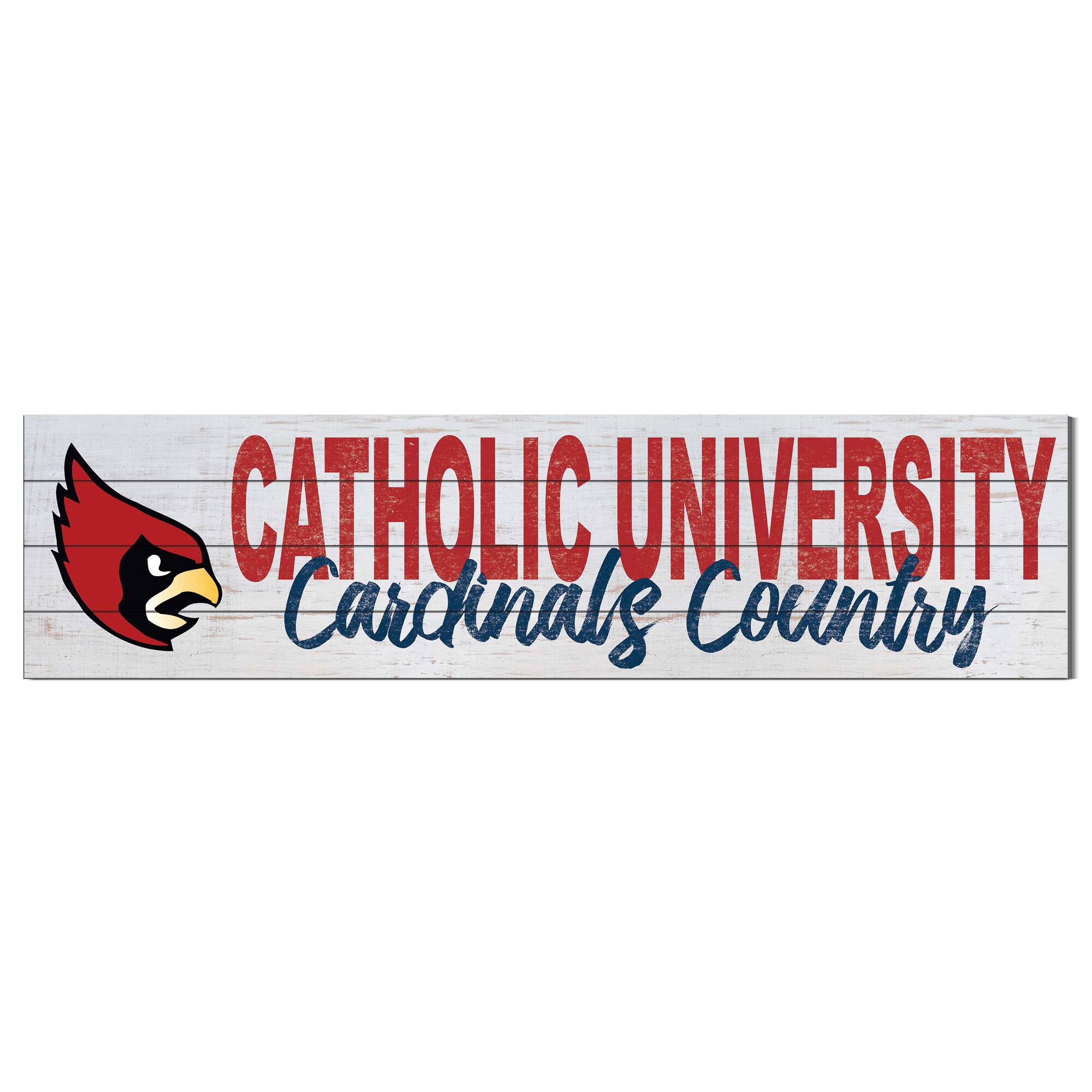 Catholic University Cardinals 40'' x 10'' Logo Sign