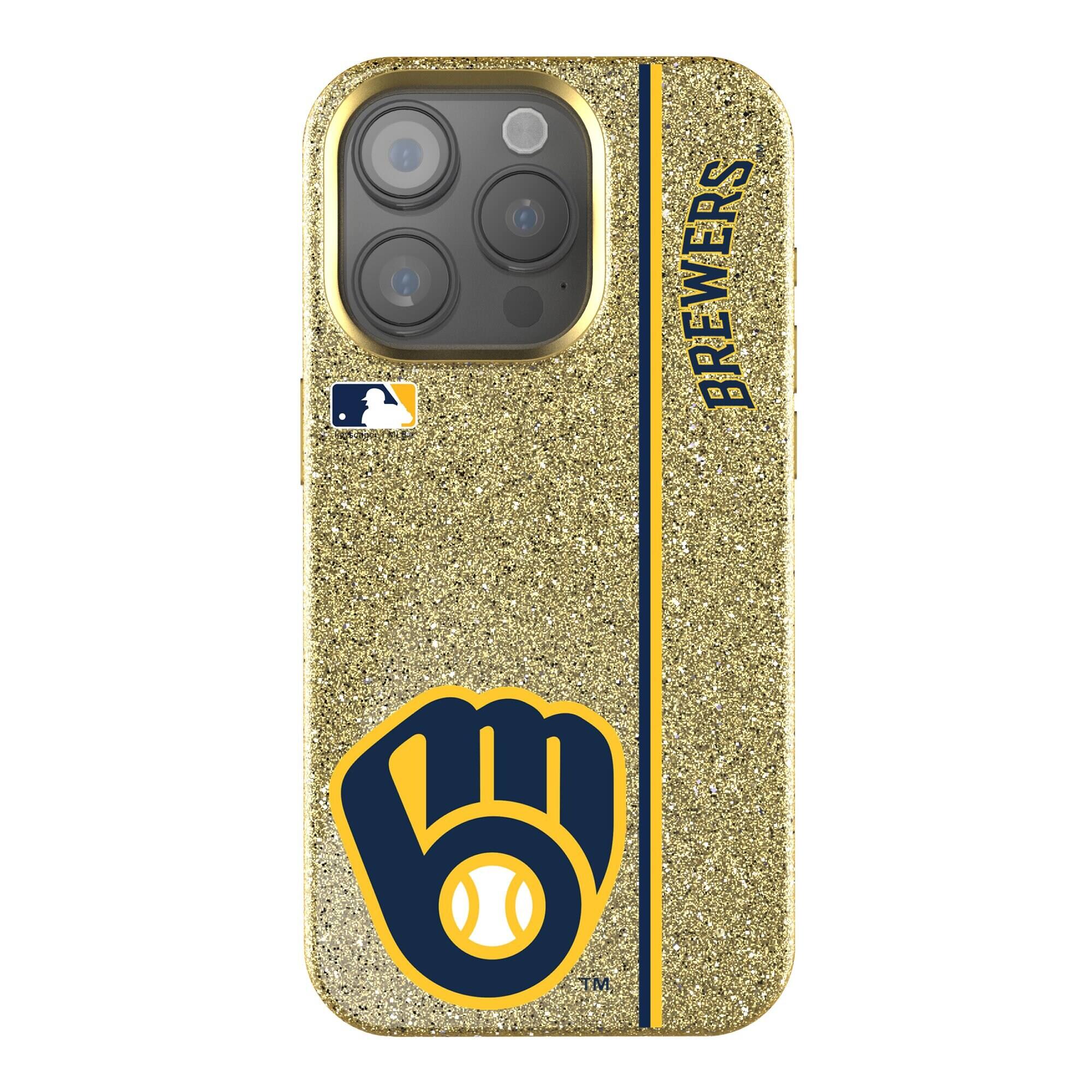 Front. Keyscaper - iPhone Bling Case - 15 Plus - Gold.