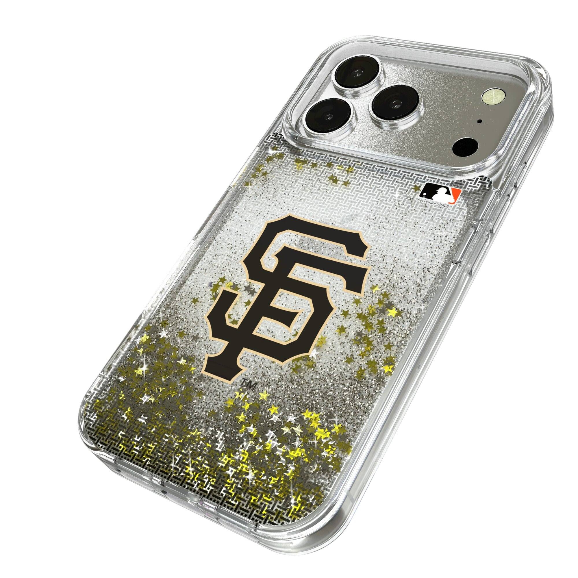 Alt View 1. Keyscaper - San Francisco Giants Linen Logo iPhone Glitter Case - 13 - Multicolor.