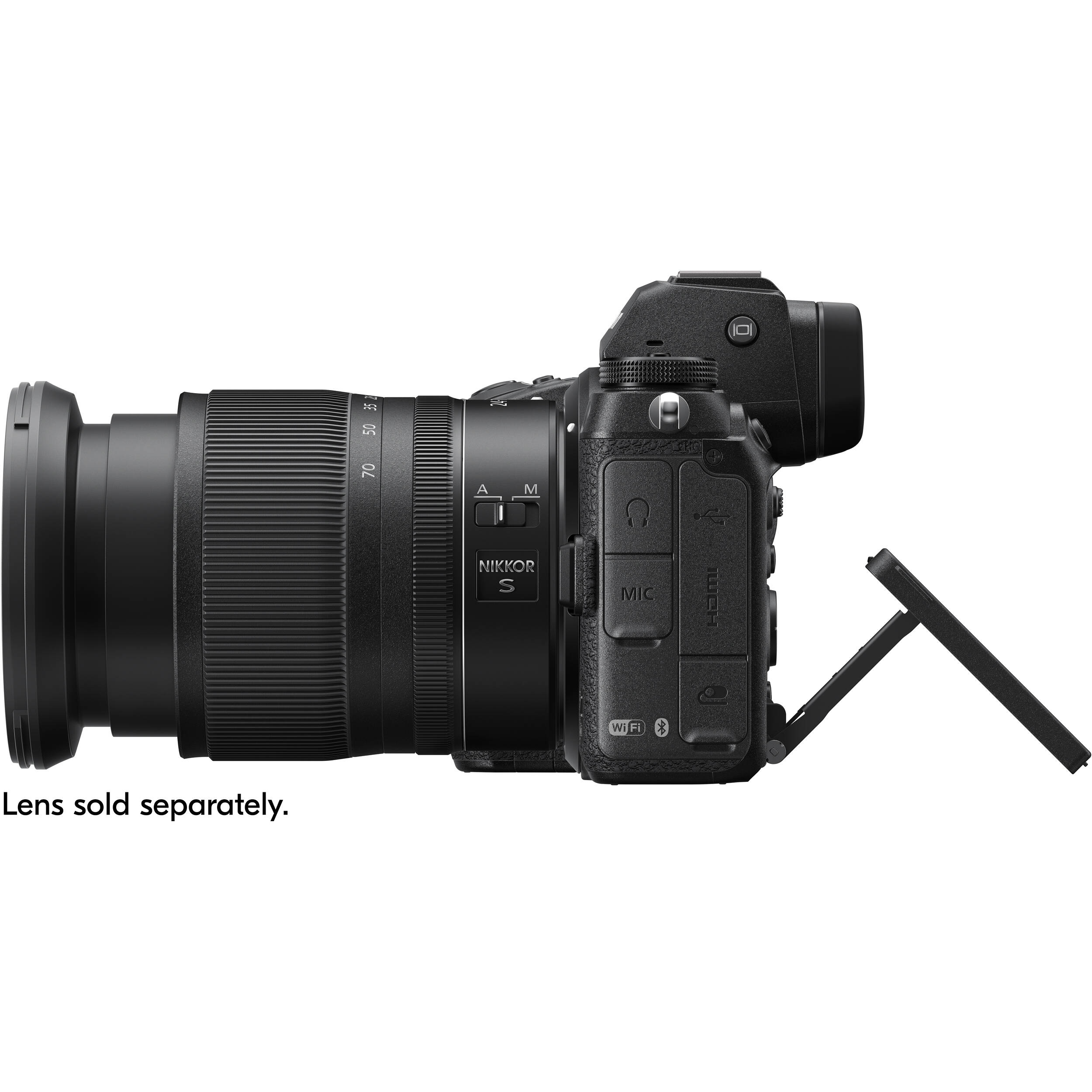 35 50 70  
24 A M NIKKOR S  
MIC  
HDMI  
WiFi  
Lens sold separately.