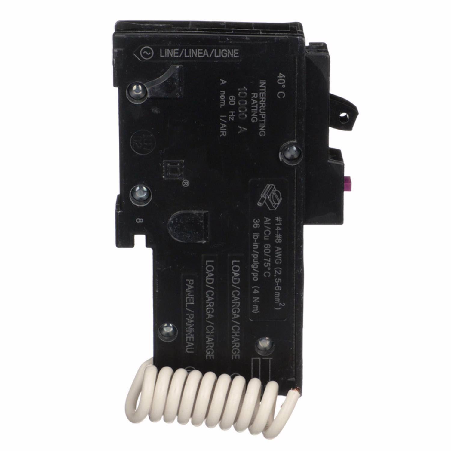 LINE/LINEA/LIGNE  
A nom. 09 10000 I/AIR Hz A  
RATING INTERRUPTING 40 C  
8 PANEL/PANNEAU  
LOAD/CARGA/CHARGE  
36 Al/Cu #14-#8 lb-in/pulg/po  
60/75C AWG (2, (4 5-6mm2) Z N-m)