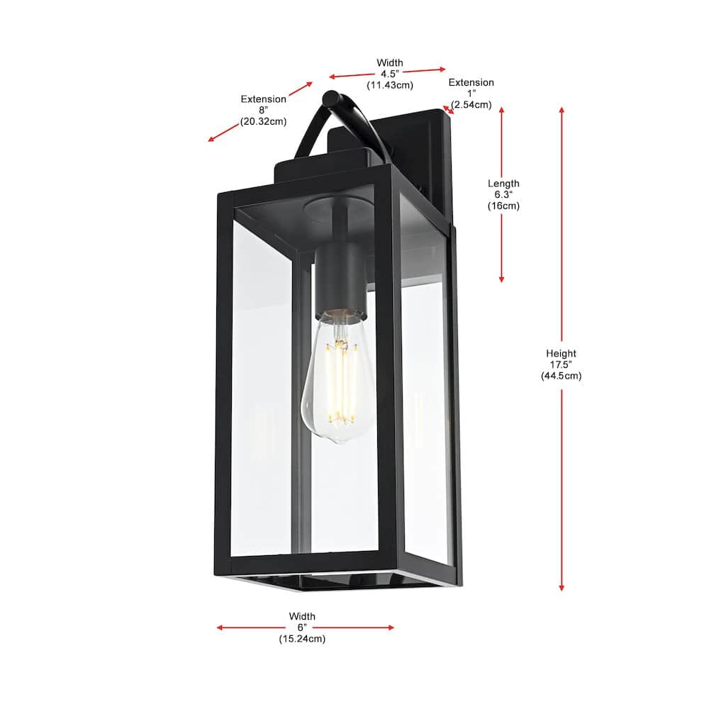 Elegant Lighting - Hilton 7 inch Outdoor Pendant - Black price history on PriceWatchPro