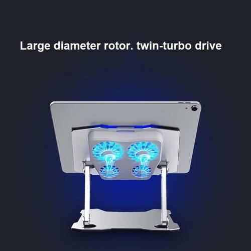 Large diameter rotor, twin-turbo drive