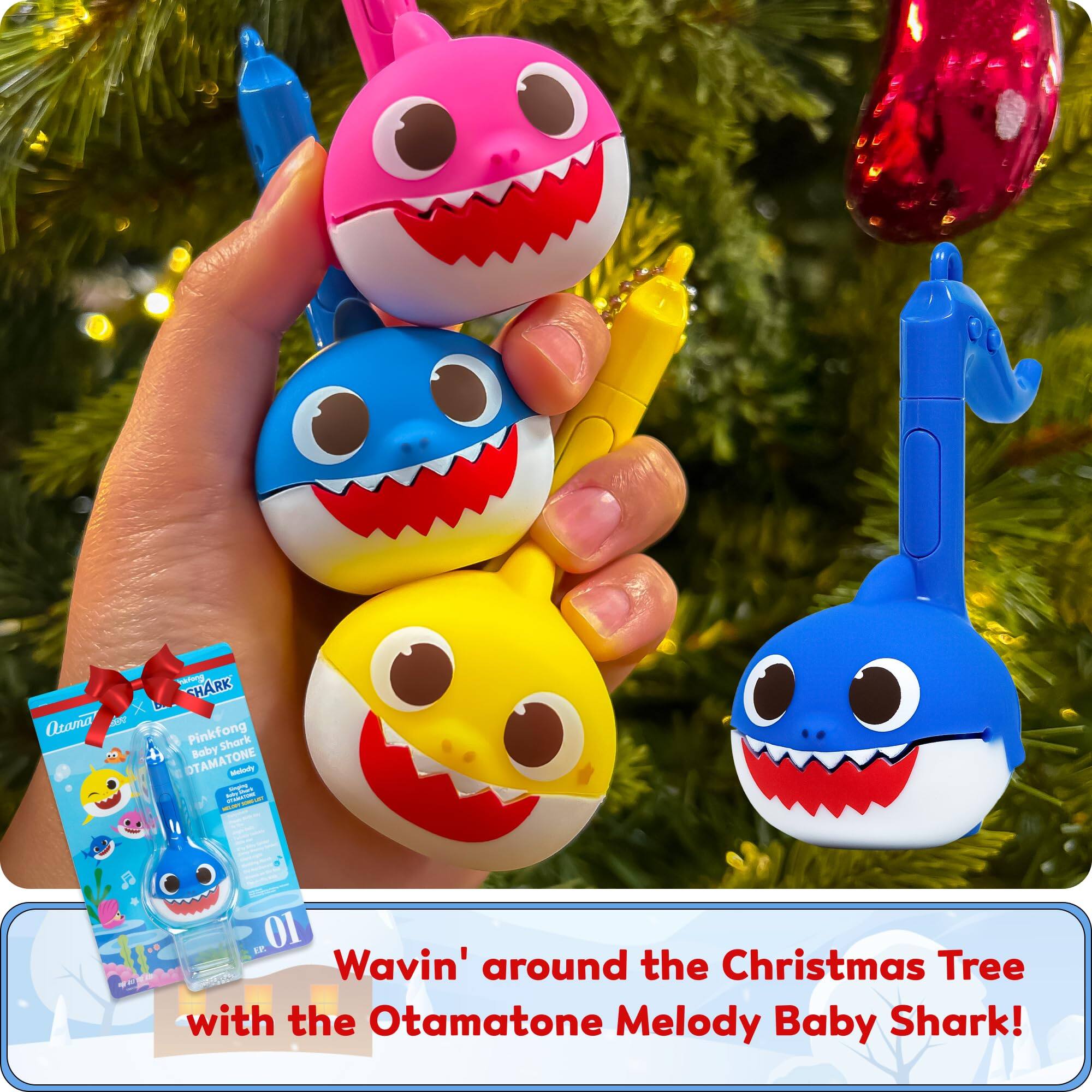 Otamatone de Sg CHARK Pinkfong Shark OTAMATONE Baby Shark -aodo - - adda I 1 - FE 01 Wavin' around the Christmas Tree with the Otamatone Melody Baby Shark!