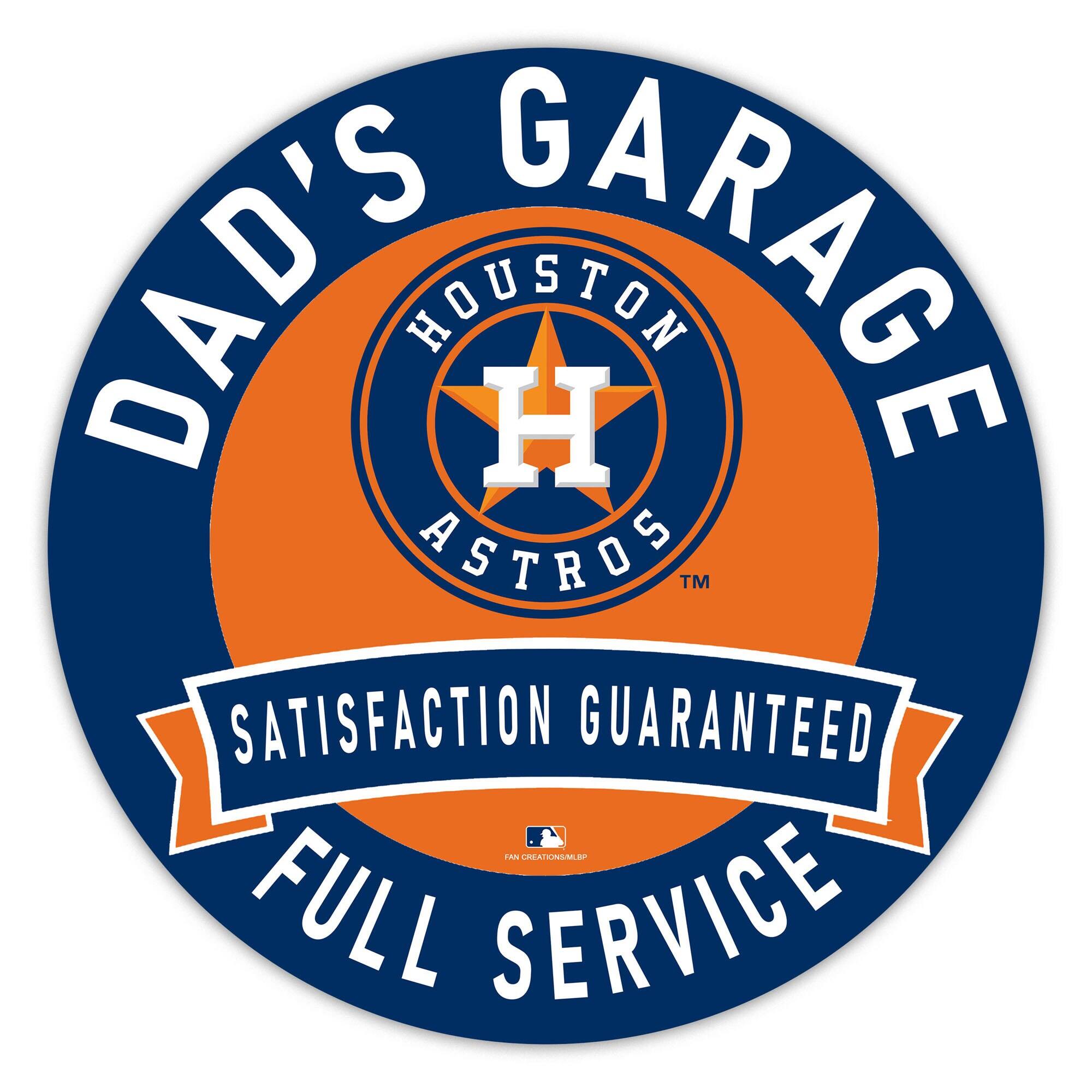 DAD'S GARAGE  
HOUSTON ASTROS  
SATISFACTION GUARANTEED  
FULL SERVICE