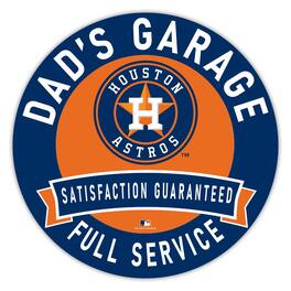 Fan Creations - Houston Astros 16" Dad's Garage Wood Sign - Multicolor
