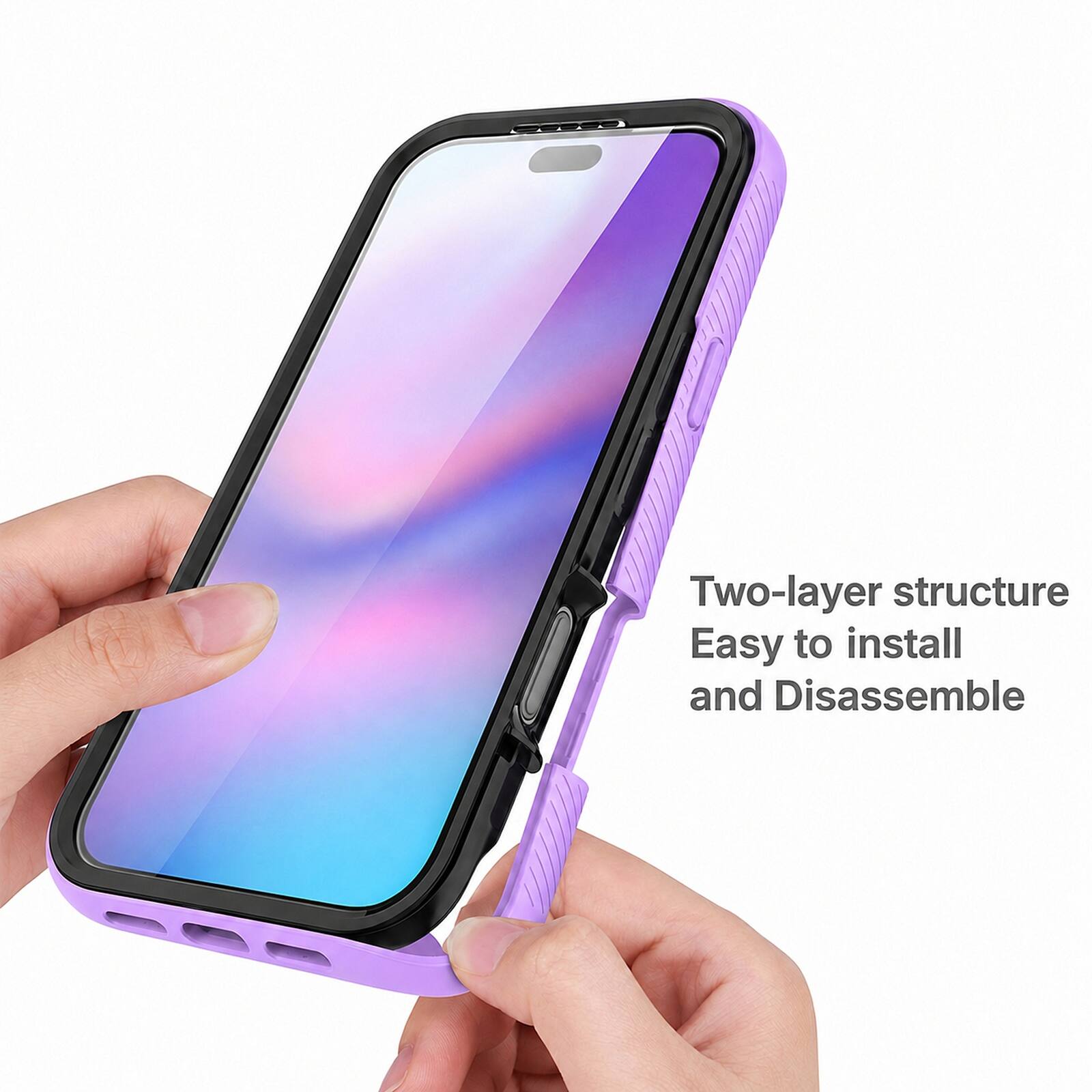 Two-layer structure  
Easy to install and Disassemble
