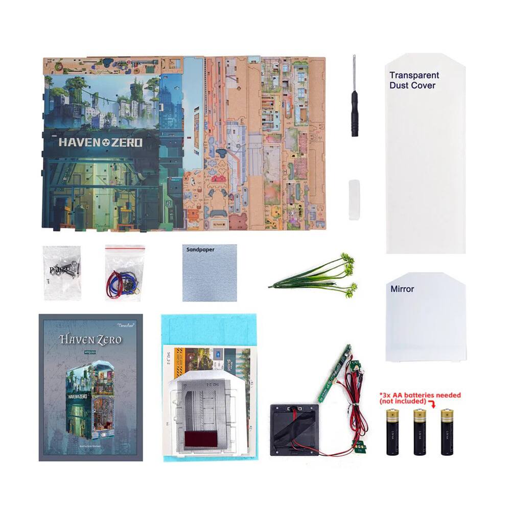 Alt View 1. 3D Puzzle - DIY 3D Book Nook Kit: Haven Zero 448pcs.