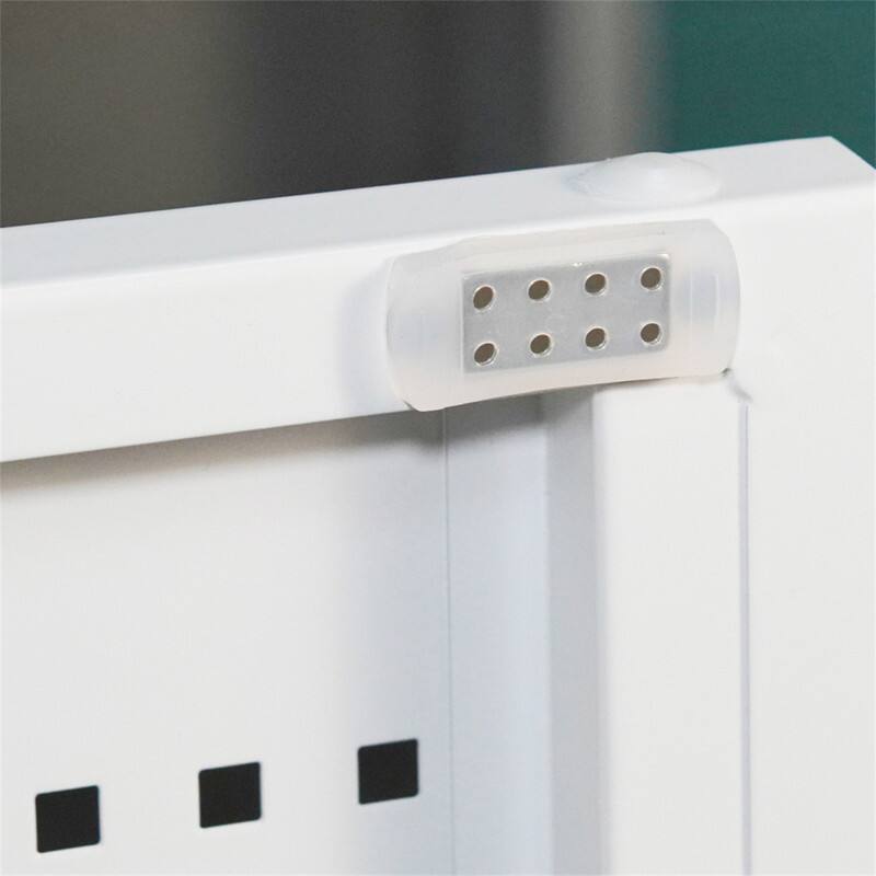 Alt View 6. HTUTWOO - NO LOCK Metal Storage Cabinet with 2 Doors and 2 Adjustable Shelves - Steel File Cabinet for Home Office School Gym - White.