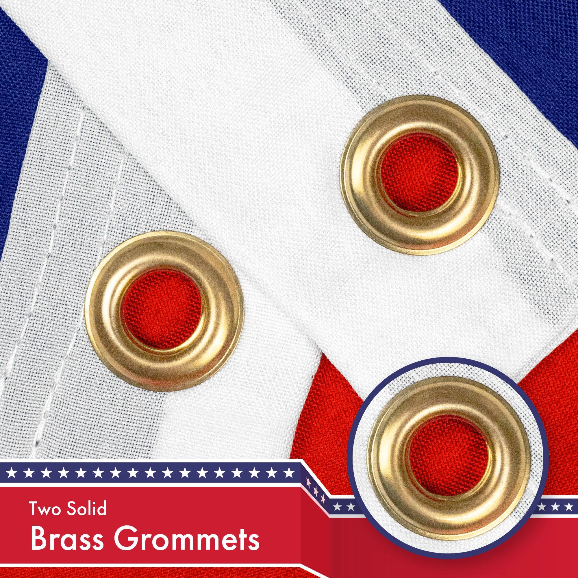 Two Solid Brass Grommets
