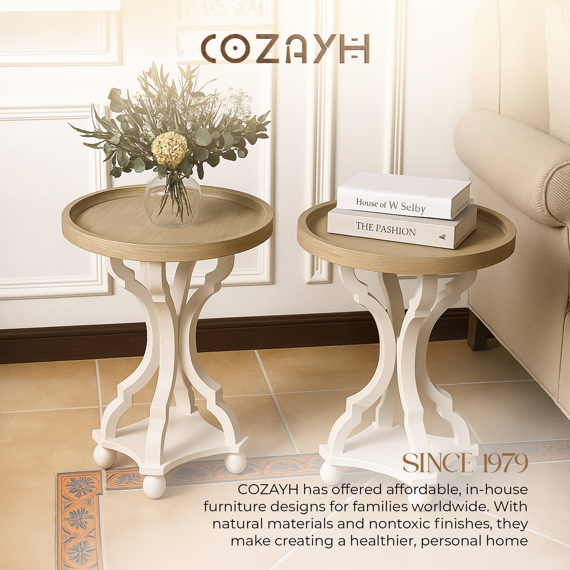 COZAYH House of W Selby  
THE PASHION SINCE 1979  

COZAYH has offered affordable, in-house furniture designs for families worldwide. With natural materials and nontoxic finishes, they make creating a healthier, personal home.