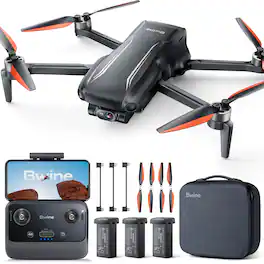 Bwine - F7MINI 4K Video 8K Photo Drones with Camera for Adults, 3-Axis Gimbal EIS, 96Mins,AI GPS Smart Return - Black