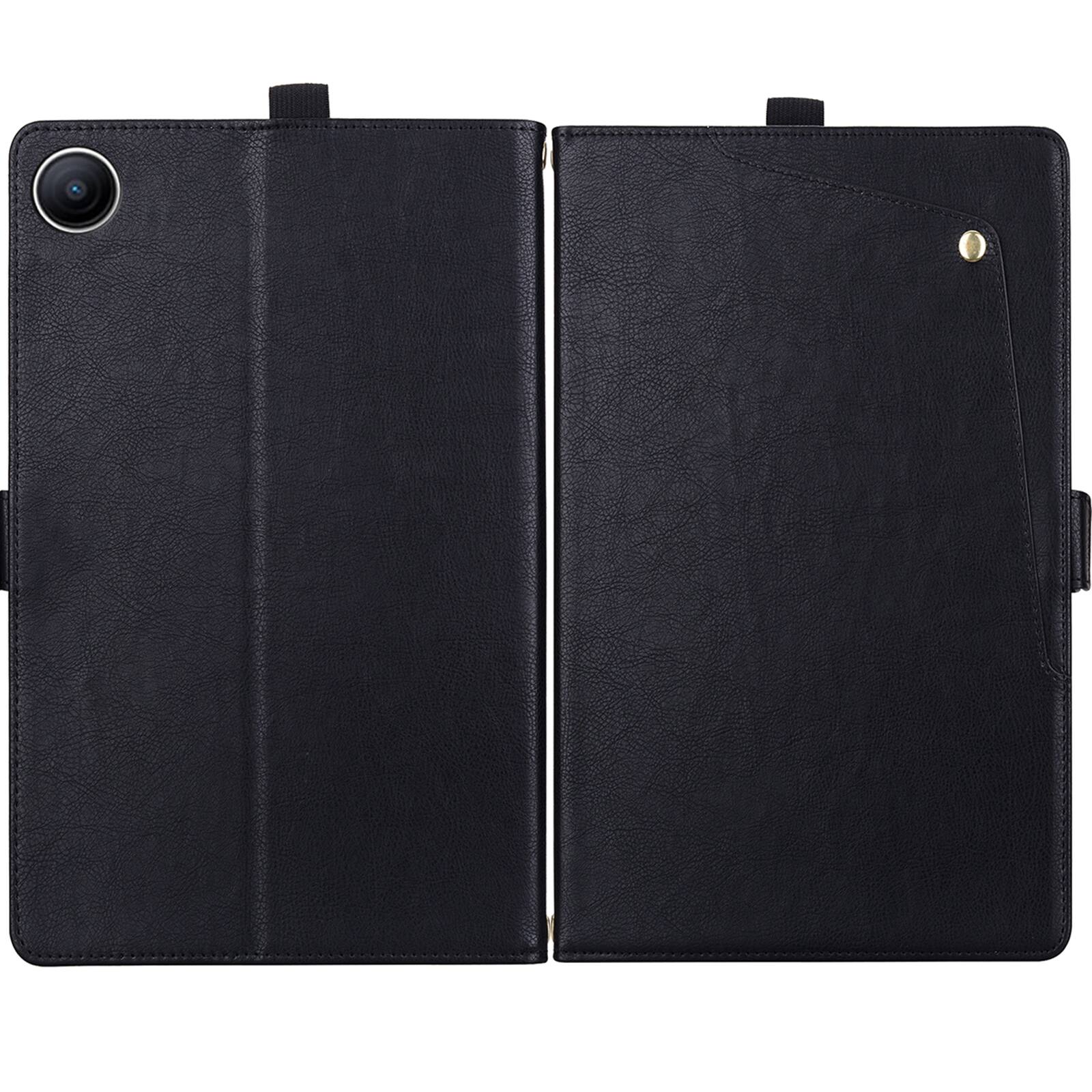 Alt View 2. Dteck - Case For Samsung Galaxy Tab A11+ 2025/A9+ 2023 11-inch Business Premium Leather Folio Adjustable Stand Card Slots Cover - Black.
