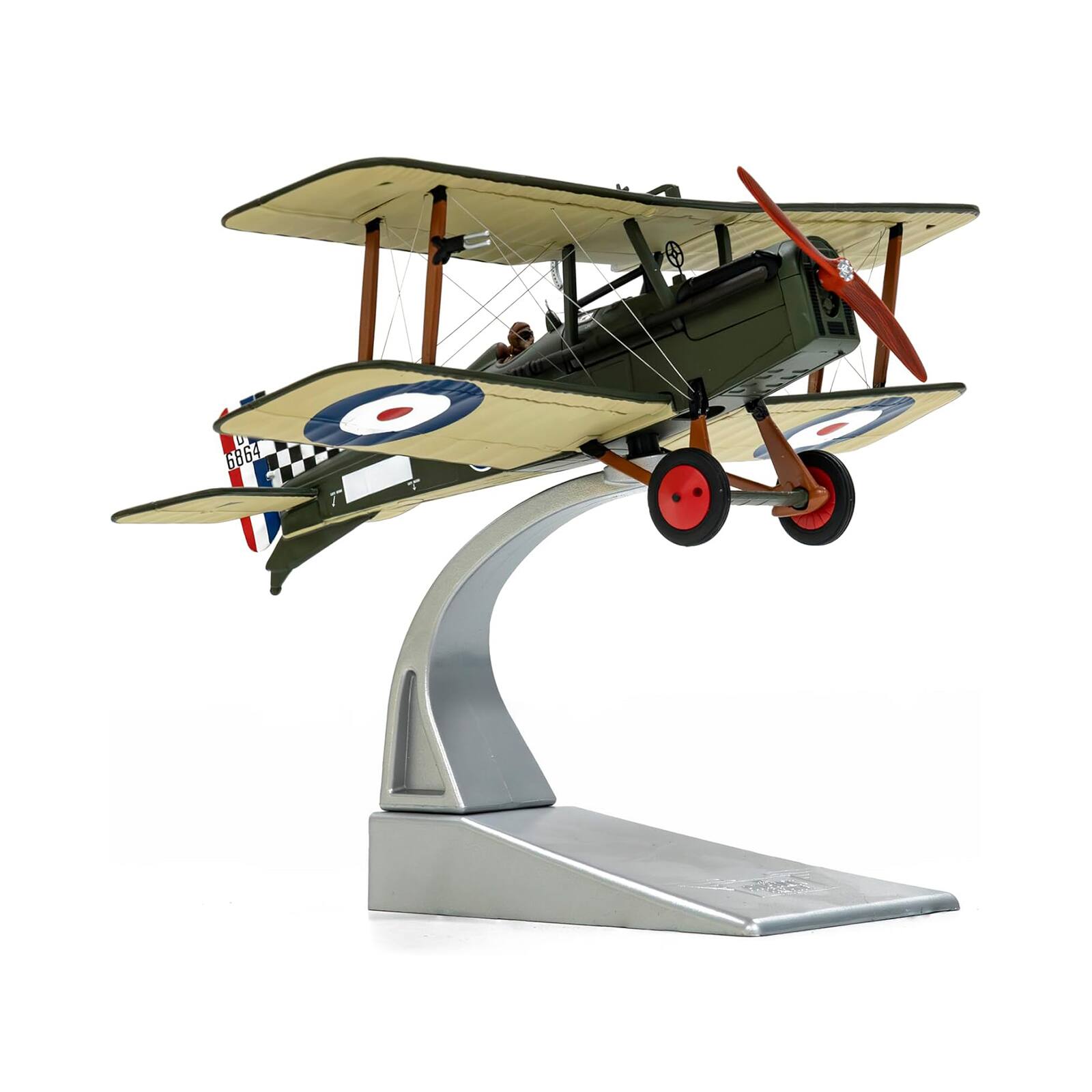 Alt View 4. Corgi - Royal Aircraft Factory SE5a Biplane Aircraft "Clairmarais South Aerodrome" (1918) Royal Air Force 1/48 Model by Corgi.