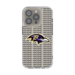 Keyscaper - NFL - Baltimore Ravens iPhone Clear Text Backdrop Design Case - 16e - Multicolor