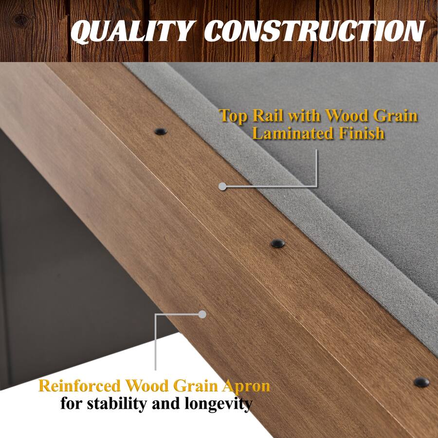 Pool Table Pocket Rails Cls Barrington Billiards 5.5' Urban Drop Pocket Pool Table with Accessories ...