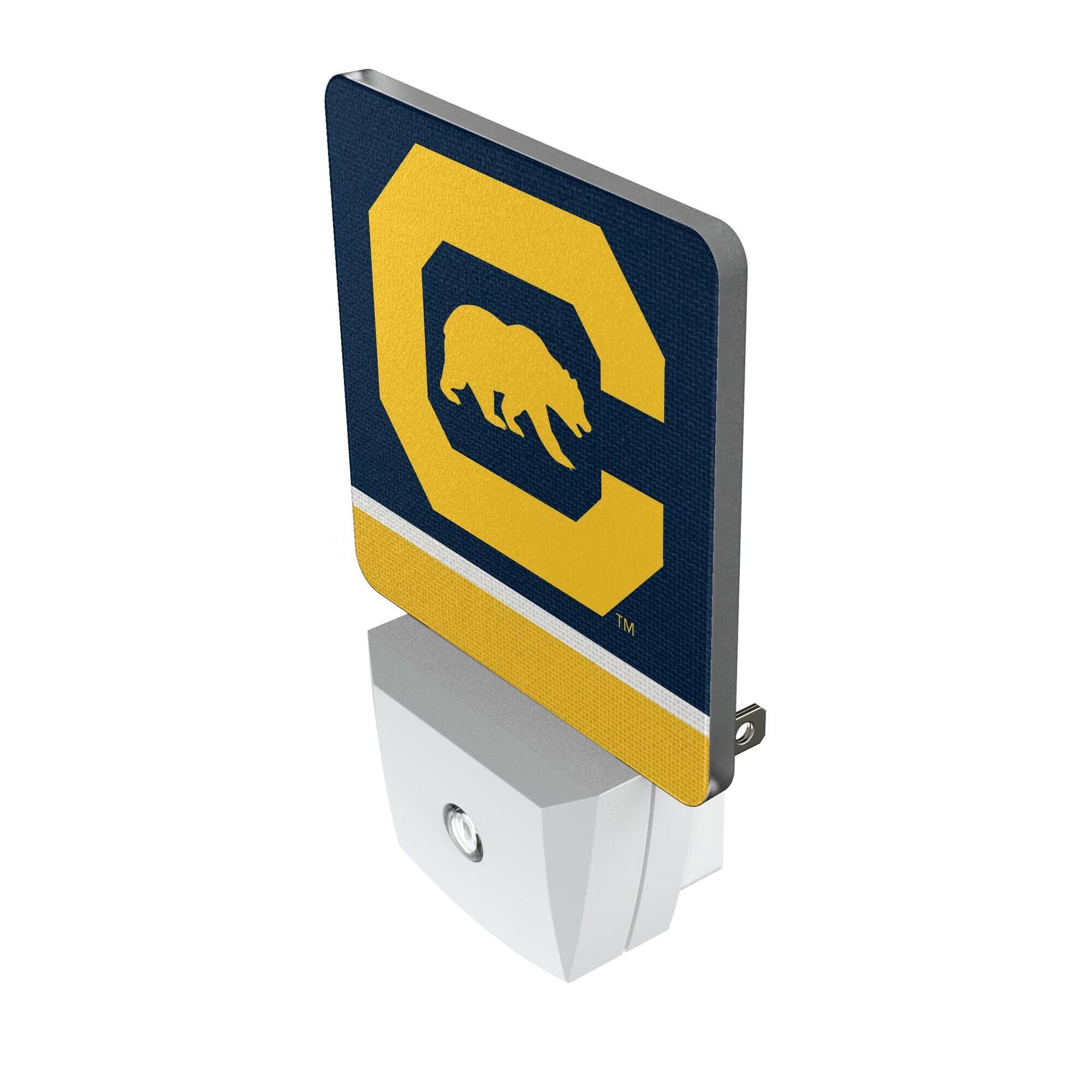 Alt View 1. Keyscaper - Cal Bears Stripe Design Nightlight 2-Pack - Multicolor.