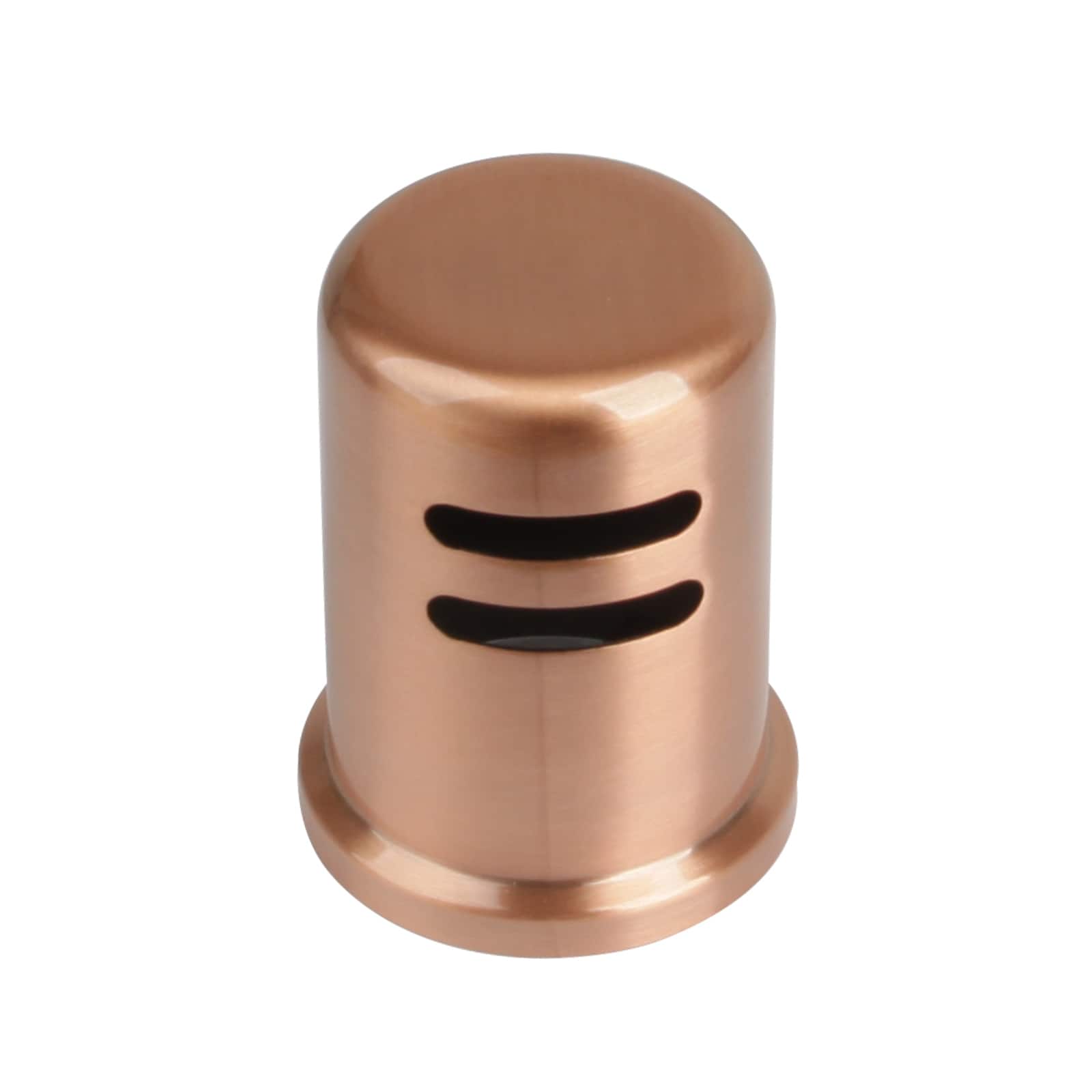 Akicon - Solid Brass Kitchen Dishwasher Air Gap Cap Cover for Replacement - Copper