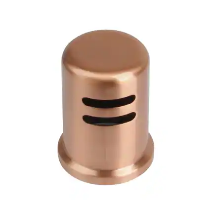 Front. Akicon - Akicon Solid Brass Kitchen Dishwasher Air Gap Cap Cover for Replacement in Copper - Copper.