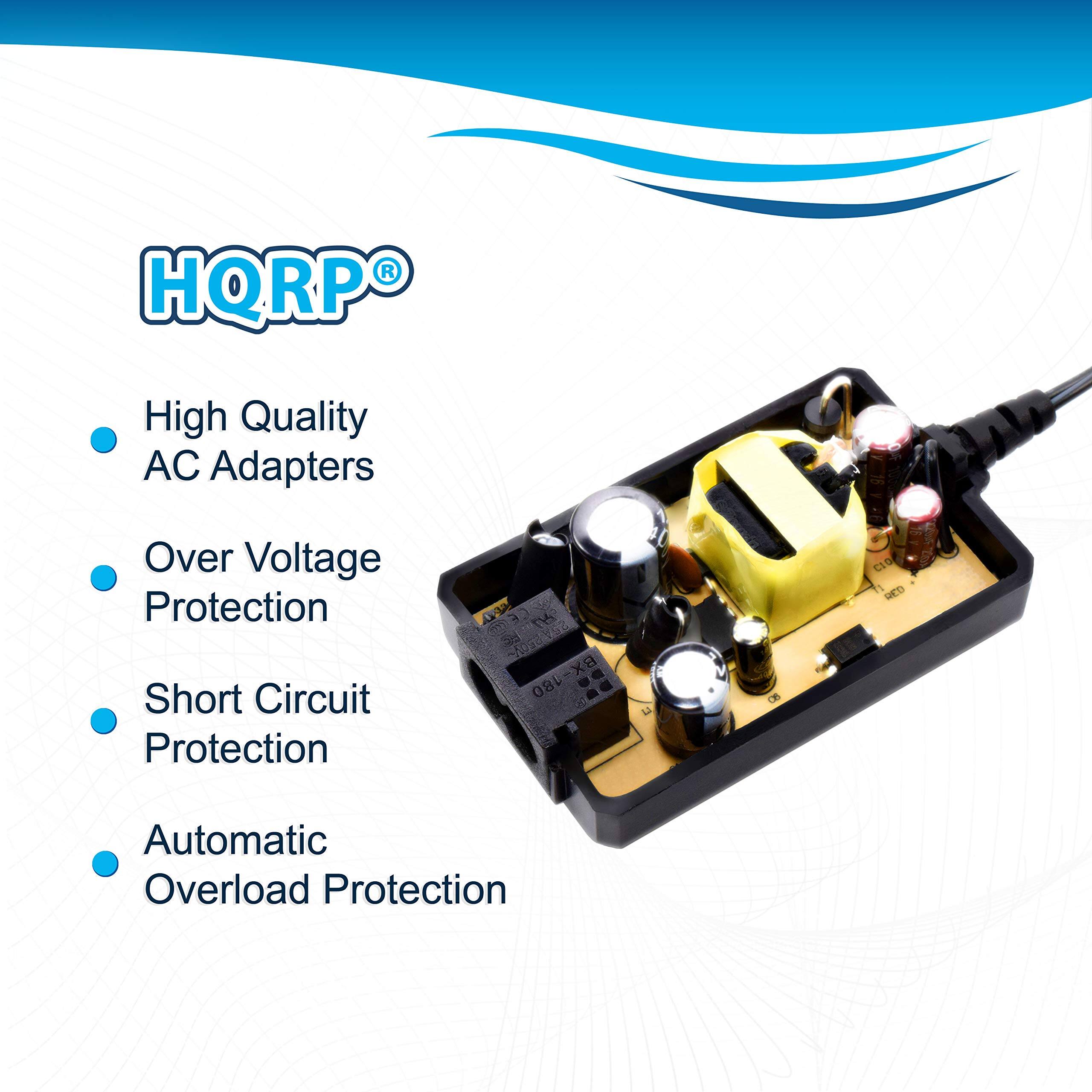HQRP High Quality AC Adapters  
- Over Voltage Protection  
- Short Circuit Protection  
- Automatic Overload Protection