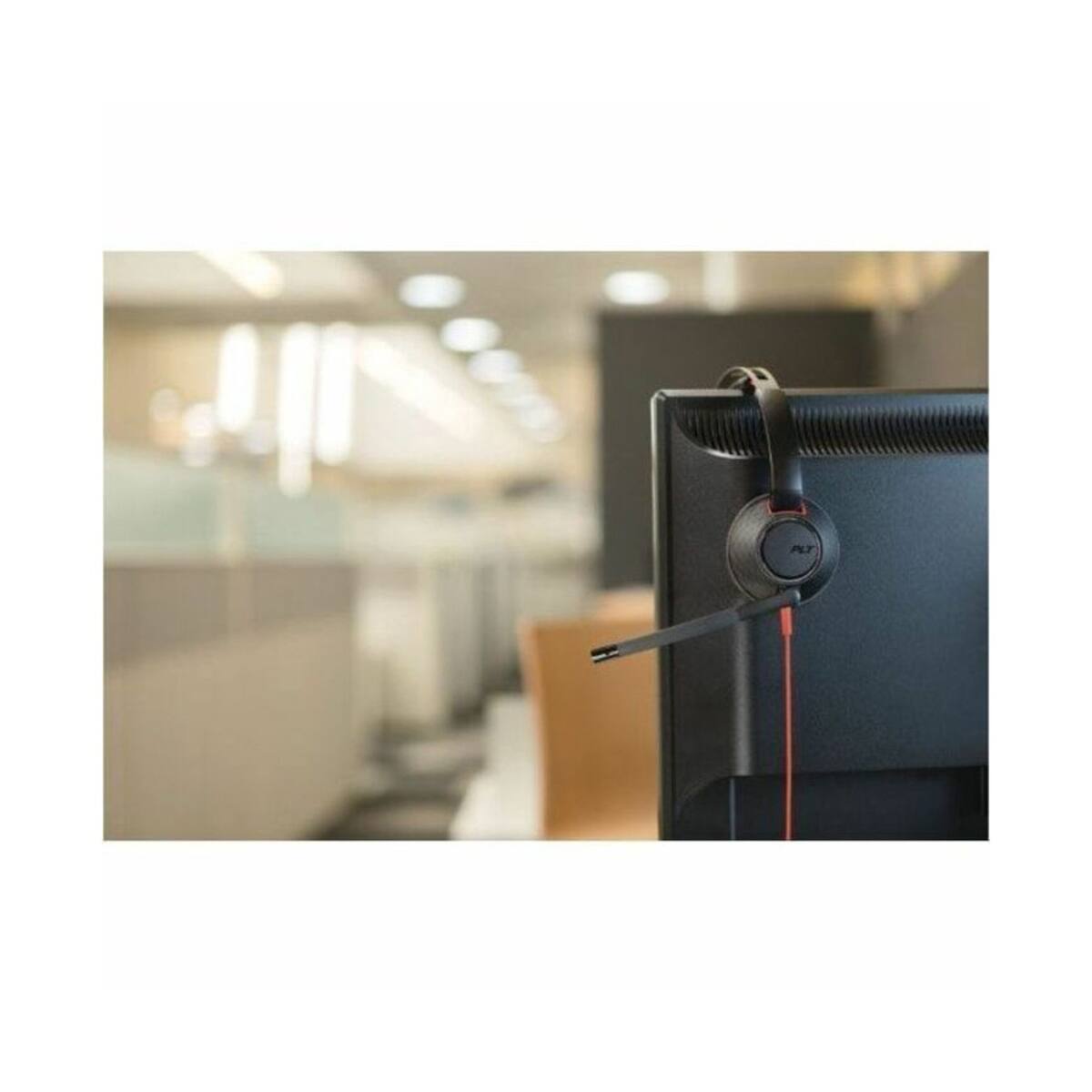 Alt View 1. Polycom - Polycom Blackwire 5220 USB-C Wired Stereo Headset w/USB-C to USB-A Adapter.