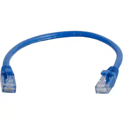 Front. C2G - 757120039778 9-feet CAT6 Ethernet Network Patch Cable - Blue - RJ-45 Male to RJ-45 Male - Snagless - Unshielded (UTP) - Blue.