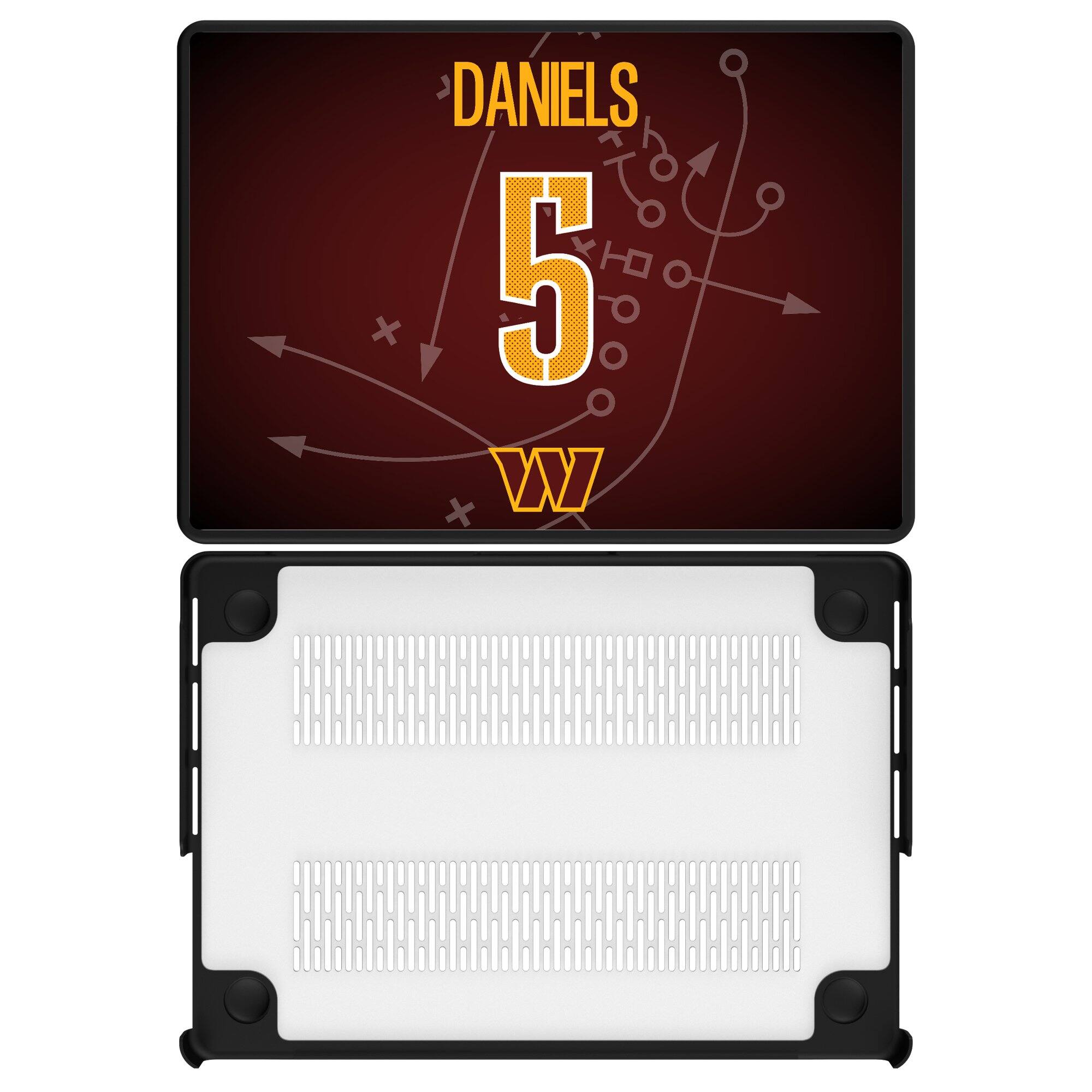 Front. Keyscaper - Jayden Daniels Washington Commanders MacBook Case - Pro 14 in - Multicolor.