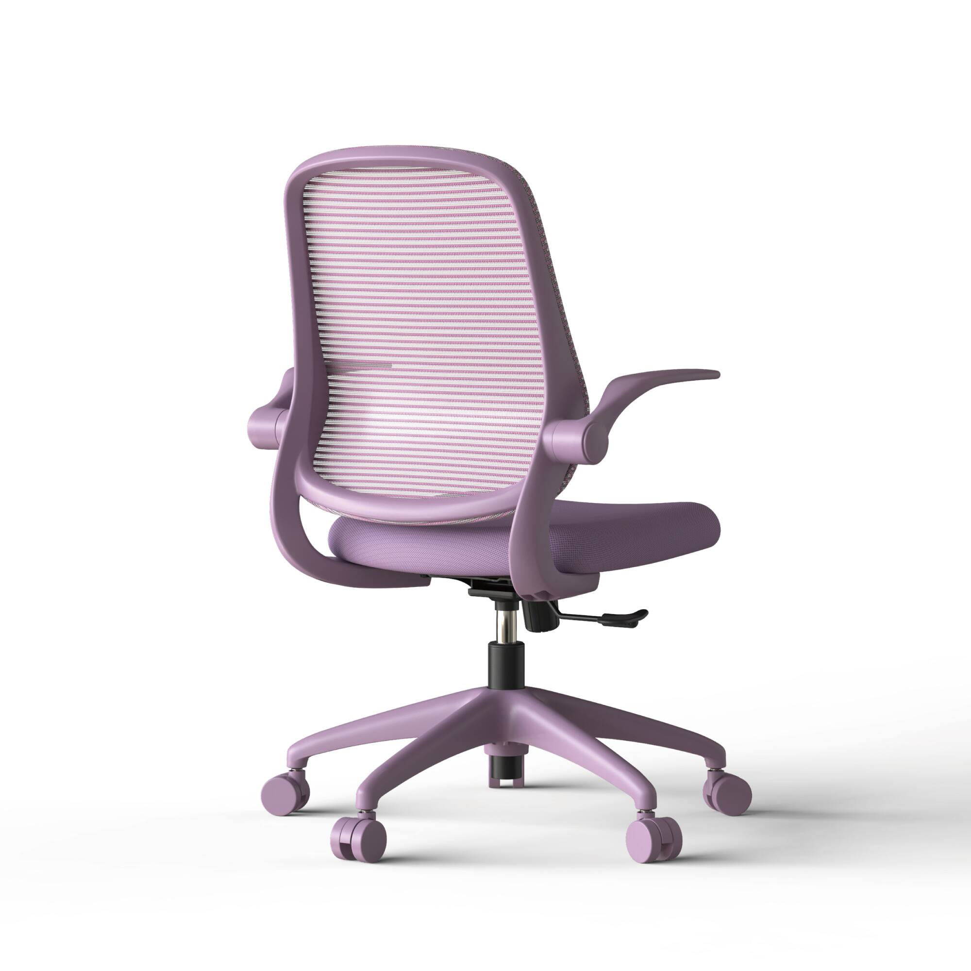 Alt View 4. Forest'nSky - Modern Ergonomic Office Chair – BIFMA Certified, 3D Flipping Arms, Fabric High-Back Executive Desk Chair,Purple - Purple.