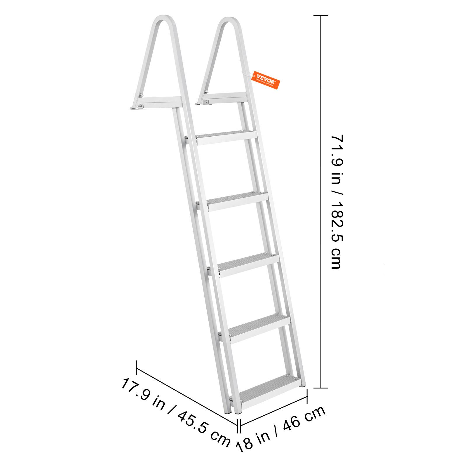 VEVOR 71.9 in / 182.5 cm  
17.9 in / 45.5 cm  
18 in / 46 cm