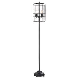 Jonathan Y - Odette 65" Industrial Metal Floor Lamp - Black/Silver