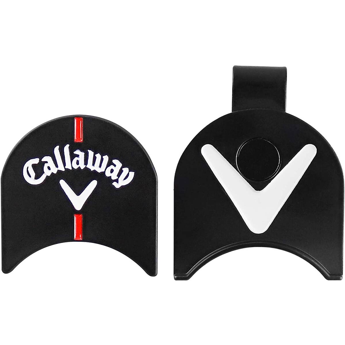 Front. Callaway - Callaway Magnetic Hat Clip with Ball Marker - Black.