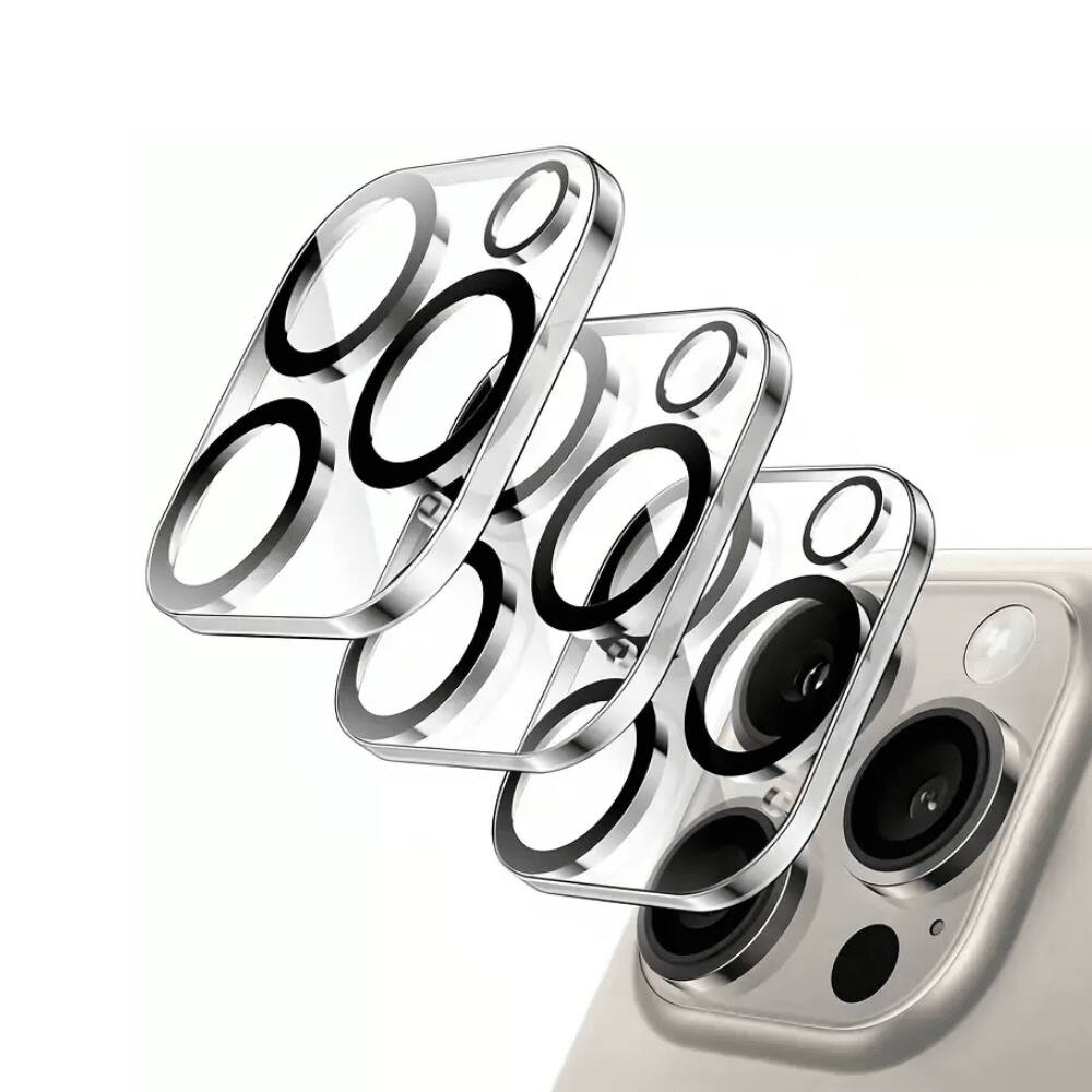 Front. Qixxronics - 3x Camera Lens Protector Compatible with iPhone 13 Pro Camera Lens Tempered Glass Protector [Night Circle] - Clear.