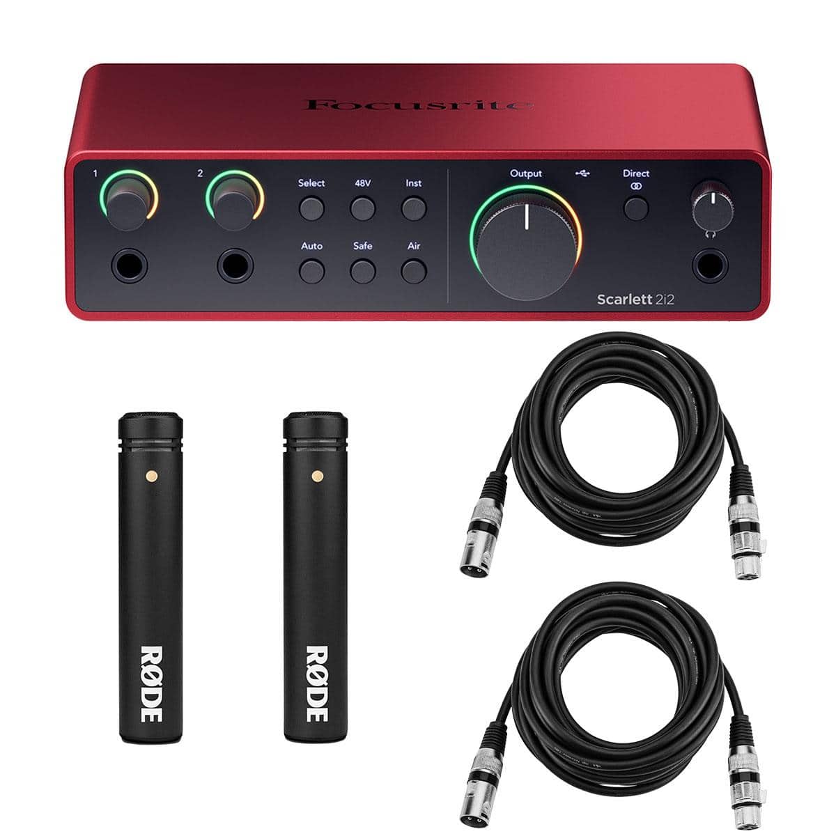 Focusrite - Scarlett 2i2 4th Gen USB Audio Interface with Software Suite Bundle with Rode M5 Matched Pair Compact price history on PriceWatchPro