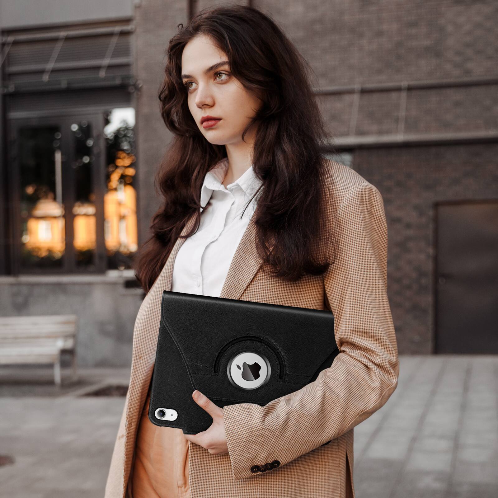 Alt View 2. DTTO - Rotating Case for iPad A16 11-inch 2025 and iPad 10th Generation 10.9 Inch 2022,360 Degree Rotating Protective Stand - Black.