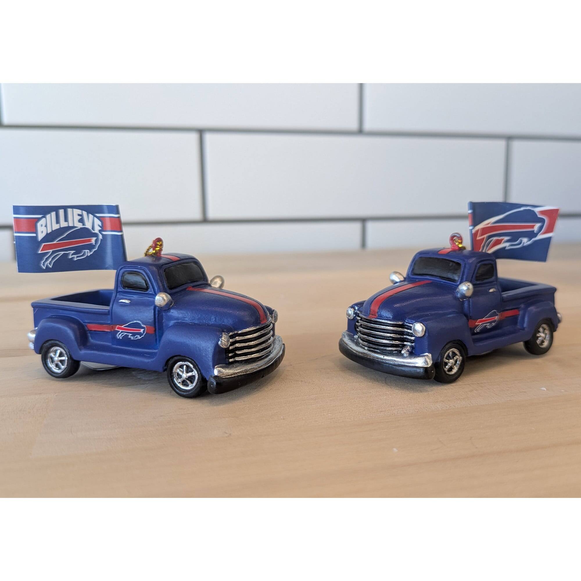 Alt View 1. Evergreen Enterprises - Buffalo Bills Hangable 3" Rally Truck Two-Piece Statue Set - Multicolor.